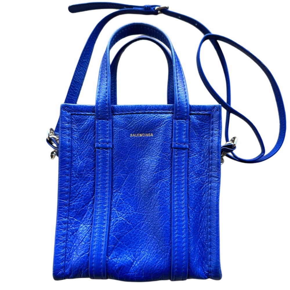 RARE Balenciaga Crossbody Bag Bazar XXS hard to find Vibrant Blue!